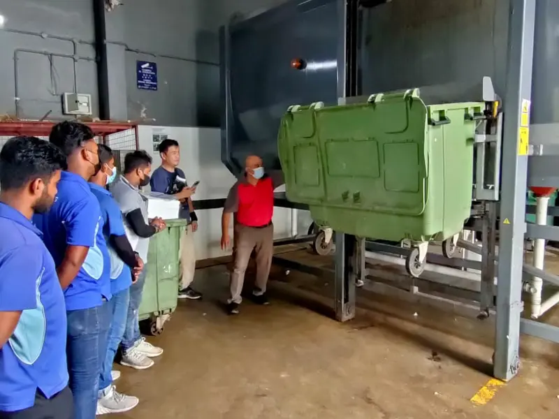 Engineering team on-site